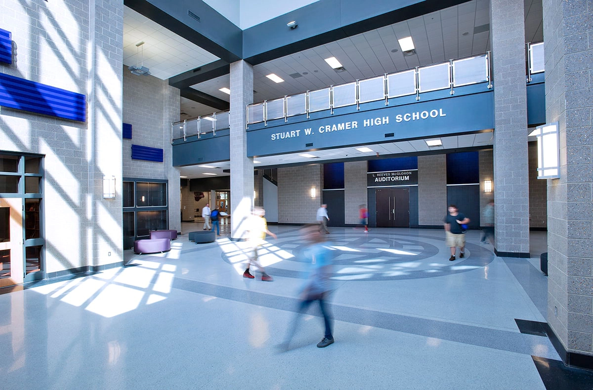 0835GastonCoSchoolsStuartCramerHSLobby