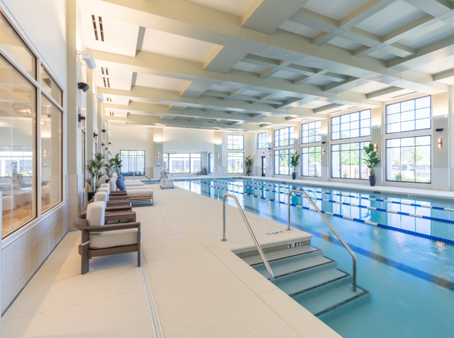 The indoor pool at Mallory Creek Clubhouse and Amenities Building